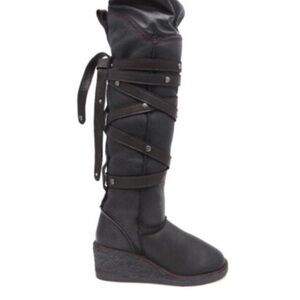 Kookaburra Black Knee-High Boots (rare)